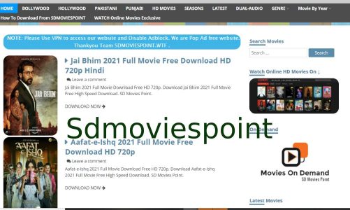 Sdmoviespoint 2023 – All in One Platform for Telugu, Hindi and Dual Audio HD Movies